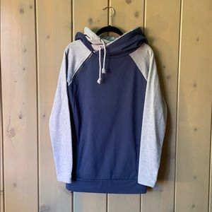 Ampersand Avenue lightweight double hoodie